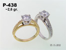 verenicko prstenje - prsten cirkon belo zlato